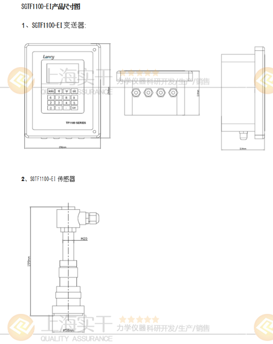 SGTF1100-EI時差管插入式超聲波流量計