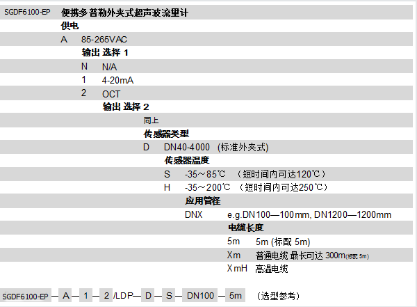SGTF1100-EP便攜式時差超聲波流量計